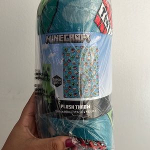 Super soft Minecraft plush throw